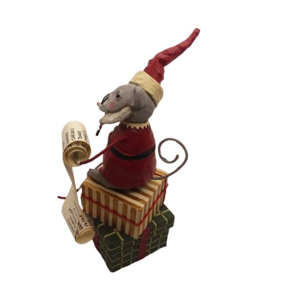 Lori Mitchell Christmas Santa Mouse Figurine - Picture 2 of 4